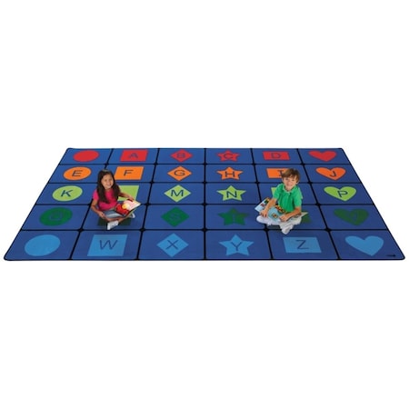 Wall-To-Wall Simple Shapes Seating 8.33 ft. x 13.33 ft. Rectangle Rug WA54055